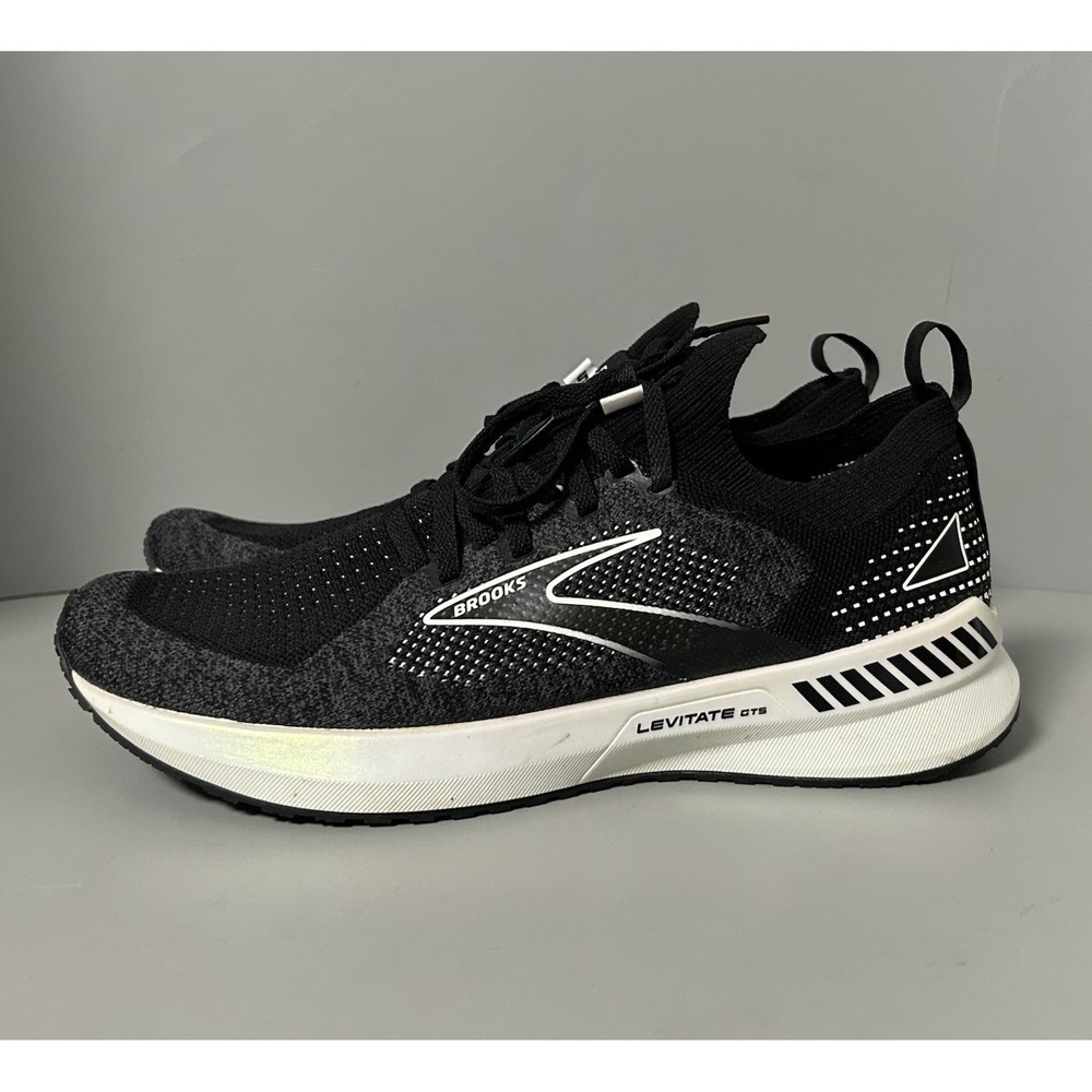 Brooks Levitate GTS 5 Black Sliver Running Shoes Women's 9.5 / 41 Stealth Fit